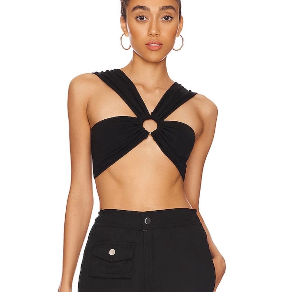 Superdown Odette O Ring Top in Black